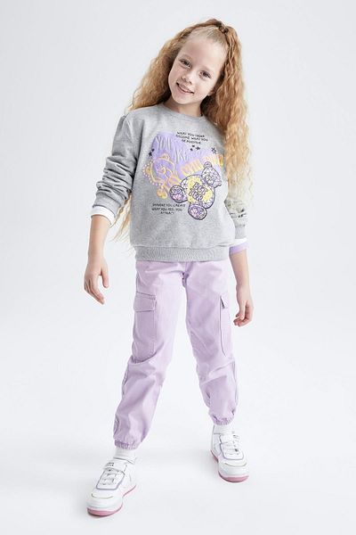 DeFacto Crew Neck Girl's Sweatshirt - Z1964a622wn