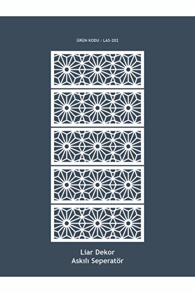 Liar Dekor Liar Askılı Seperatör (Paravan) - LAS-202 - (85 cm x 210 cm) - (Beyaz)