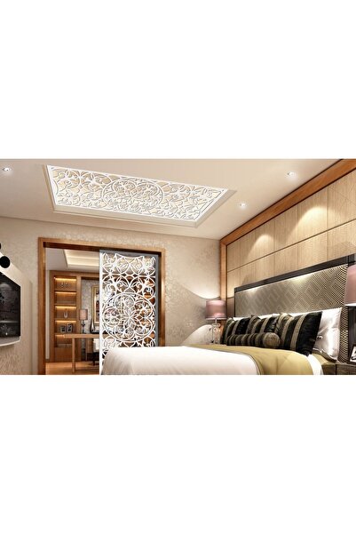 Liar Dekor Liar Ahşap Seperatör (Paravan) - KSP-200 - (18 mm) - (69 cm x 139 cm) - (Beyaz)