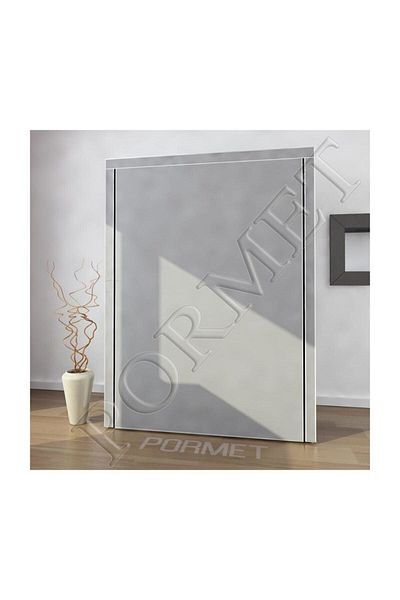 BEYPAZARINDAN Metal Profiled Portable Quilt Storage - Cloth Cabinet, Steel Profiled Gray Color