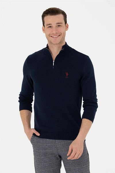 U.S. Polo Assn. Pulover pentru bărbați bleumarin - Elifsü Butikhome