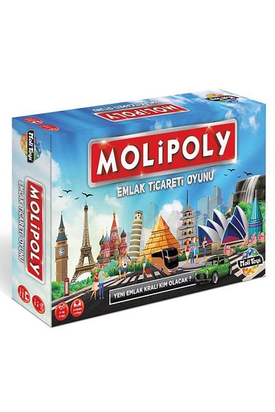 Moli Toys مجموعة رائعة مكونة من قطعتين تشبه Molipoly - لعبة تجارة العقارات + Word To Go Xl - Taboo Xl
