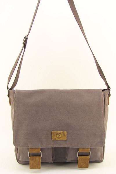 HNB Waterproof Brown Canvas Laptop Bag - Business School Document Postman