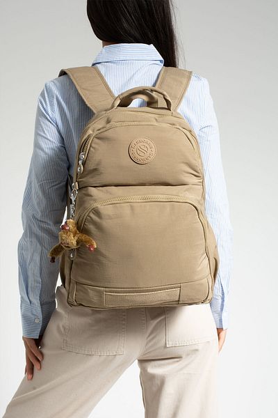 Fiyaka Σακίδιο πλάτης Sn-3005 Crinkle Unisex - Σχολική και Laptop Τσάντα ΜΠΕΖ
