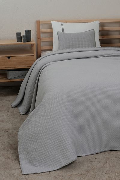 MEYN COLLECTİON Deluxe Pique Single Bed Cover and Pillow Set - Multi-Purpose *WITH PILLOW GIFT