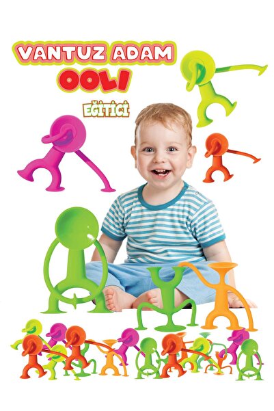 kidssan games Vantuz Adam Ailesi Süper Eğitici Esnek Anti Stress Oyuncak 4 Lü