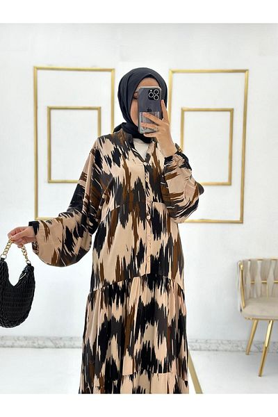 Moda Krash ROCHIE DE VARĂ VISCON CU MODEL BATIC