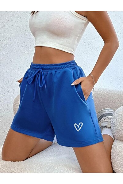 DAXİS Sportwear Company Κοντό γυναικείο σορτς Heart Printed