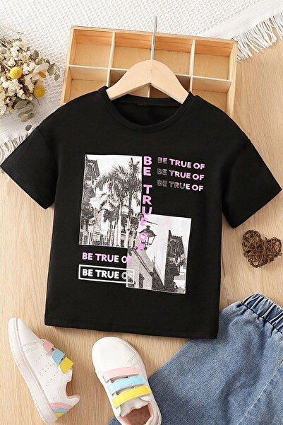 trendypassion Tricou din bumbac imprimat pentru copii