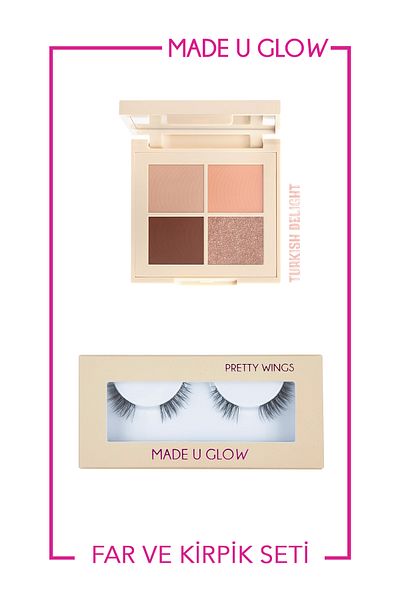 Made u Glow All Eye Need - Eyeshadow and Eyelash Set (Turkish Delight + Stylish Outfit)