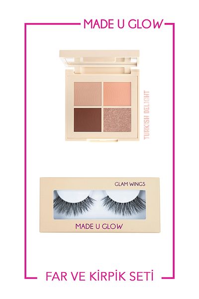 Made u Glow All Eye Need - Eyeshadow and Eyelash Set (Turkish Delight + Glam Wings) Exclusive