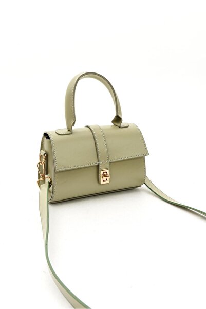 MALVİNEYU Zarif  Şık kadın çapraz askılı  kilit detaylı çanta