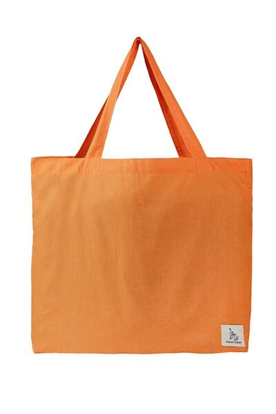 Gleam Atelier Büyük Boy Ince Bez Çanta, 45*50 Cm, Turuncu