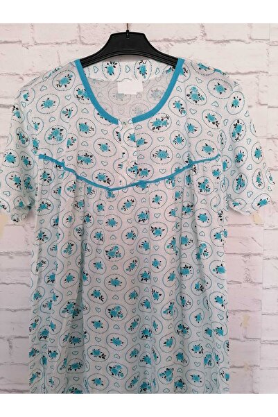 anne moda ankara Cămașă de noapte subțire din bumbac cu mânecă scurtă