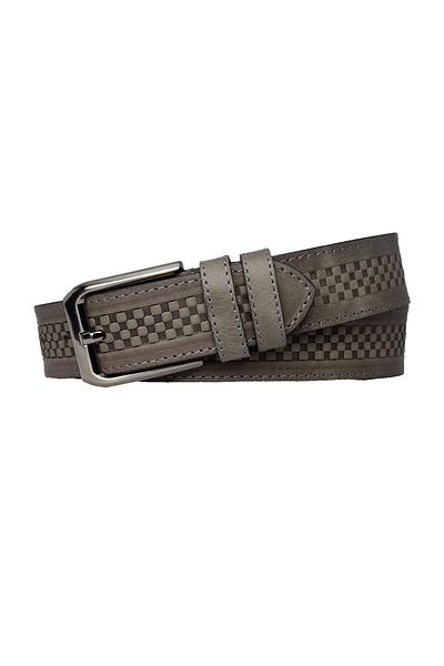GoDeri 4 cm Light Gray Belted 100% Genuine Leather Legend - Tiguan for Jeans, Canvas, Linen Trousers.dot