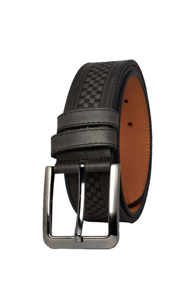 GoDeri 4 см Темно-сірий антрацитовий ремінь з 100% натуральної шкіри Efsane - Tigu.Nokta