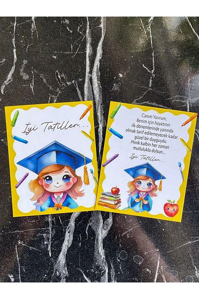 Hayal.kirtasiyesi Good Holiday Bracelet Card 20 Pieces 10X8 cm (Without Bracelet) Gift Card Lucky Bracelet Gift