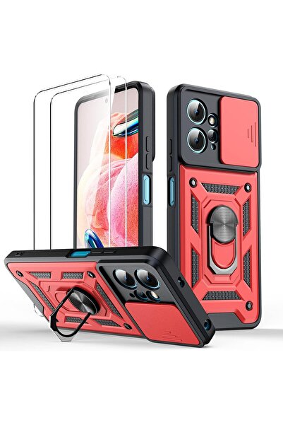 Rivor حافظة لهاتف Xiaomi Redmi Note 12 4G، غطاء عدسة قابل للانزلاق، غطاء خزان...