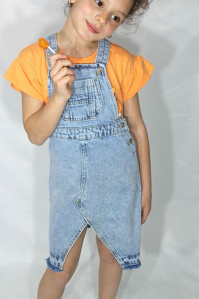 Ede Tekstil Girl's Salopet Jean Dress
