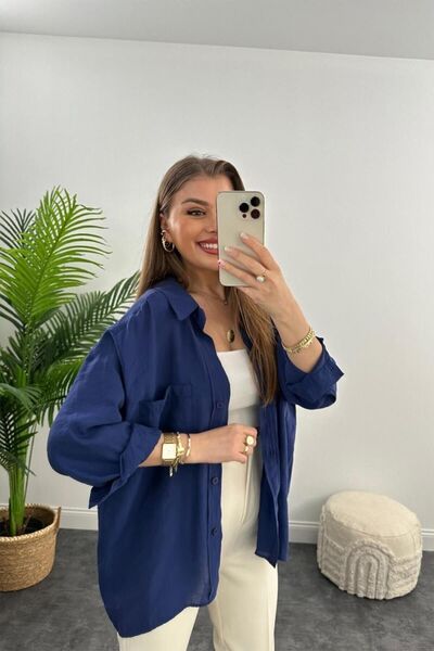 buqre's moda جودة فاخرة - تصميم قميص كاجوال أساسي