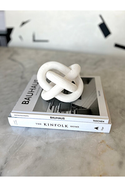 peony studio Ahşap Zincir, Ahşap Dekoratif Zincir, Ahşap Beyaz Rengi WR003-WH