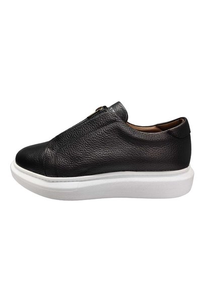 King Shoes أحذية رجالية جلدية بيضاء عادية