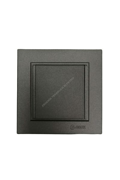 MAKEL Karea Smoked Covered Grounded Socket + Frame