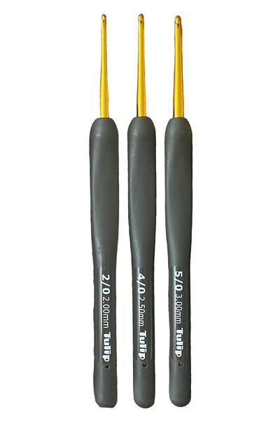 Tulip Etimo Mind 3-Piece Silicone Crochet Set - 2mm, 2.5mm, 3mm Handle