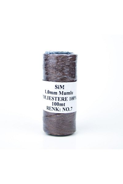 AiryFooT Κερωμένο νήμα 1 mm-100 Mt Πολυεστερικό κερωμένο νήμα Κοσμήματα Δερμάτινο Hobby Saddler Thread Τσάντα Σχοινί
