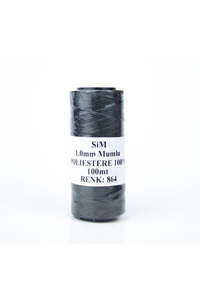 AiryFooT 1-100 Mt Polyestre Leather Hobby Yarn - Glitter Waxed Yarn, Saddle Bag Yarn