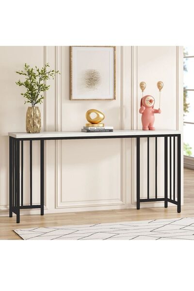 TOLIAHOME Dekoratif Tasarım Bar Masası Dresuar-Makyaj Masası-Konsol Raf Petek...