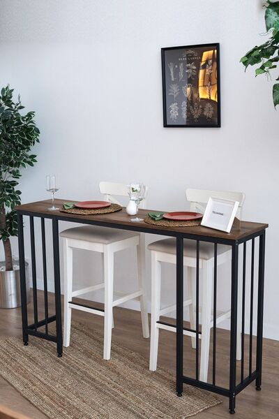 TOLIAHOME Dekoratif Tasarım Bar Masası Dresuar-Makyaj Masası-Konsol Raf Petek...