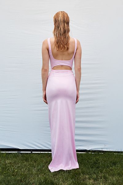 Grace Eva Pink Maxi Φούστα