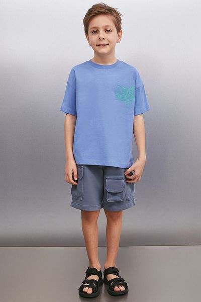 GRIMELANGE PERTH Herren T-Shirt in blau