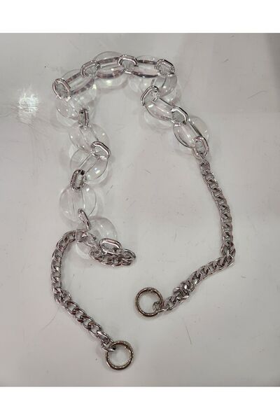 fundahobi حزام حقيبة سلسلة أكريليك شفاف 100 سم