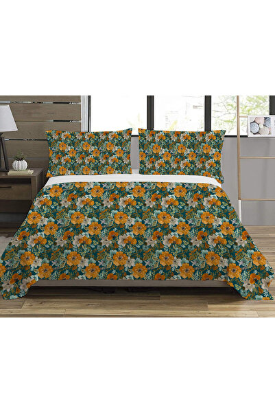 Evmila Pique Imprimat Dublu Motiv Floral - 200x220 Cm