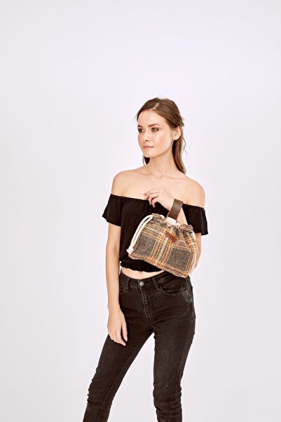 Gleam Atelier Ikonik Model Çanta, Gabardin Kumaş, Deri Saplı, Iç Astarlı, Iç ...