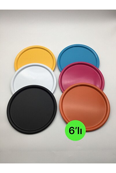 Fiyakalı Ürünler Atölyesi 6'lı Metal Mix Renk Tek Kişilik Dekoratif Çay, Kahv...