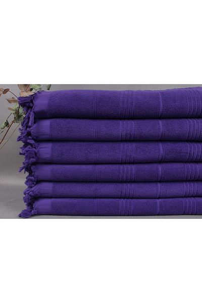 Kayra Export 90x180 εκ. Μωβ βαμβακερό Peshtemal - Δώρο, Sarong, Διακοπές