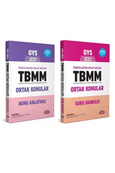 Data Yayınları Data Gys 2023 Türkiye Büyük Millet Meclisi (tbmm) Ortak Alan K...
