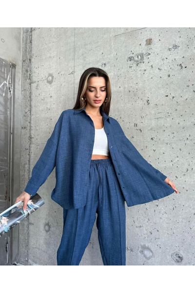 Ekim Store Лляний комплект сорочка та штани