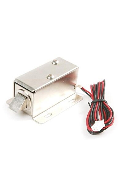 SANEC 12V DC 0.6A 7.5W Solenoid (Elektronik Kapı Kilidi için Düz Kilit)