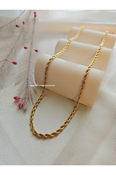 m mavi deniz accesories قلادة اوجير فولاذية قلادة فولاذية غير قابلة للتشوه 60 سم