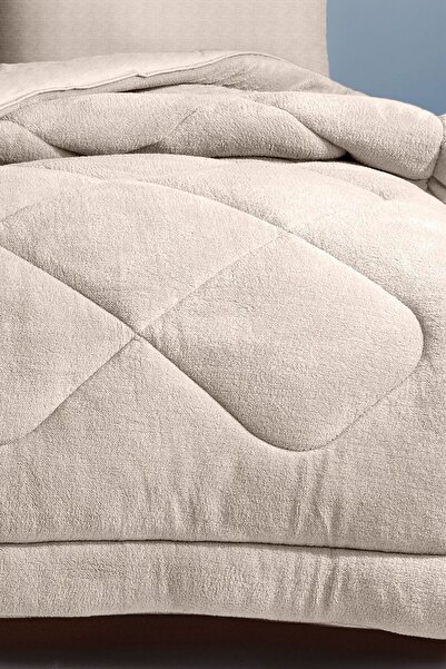 EVA Single Brown Double Sided Welsoft Quilt (155 X 215 cm)