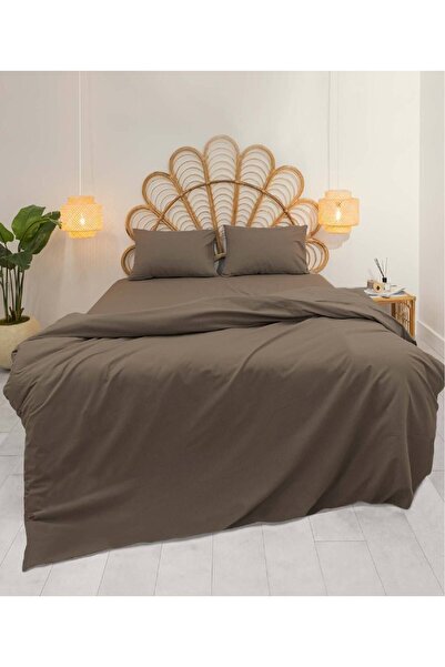 Koza Home طقم غطاء لحاف كالمو بني مفرد 160x220 9559a