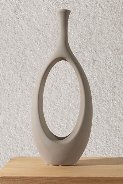 Koza Home Vază din ceramică nordică verde - piatră specială Gracil, 20x5x55cm...