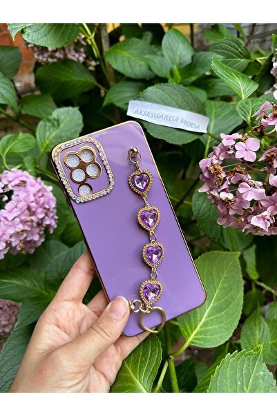 Aksesuarda Moda حافظة سامسونج A22 المتوافقة مع قطع الليزر على شكل قلب