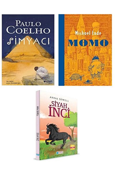 Can Yayınları Paulo Coelho - SİMYACI + Michael Ende MOMO + Anna Sewell - Siya...