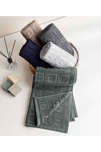 Koza Home Pydna 5-Piece Multicolored Face Towel 50x90 2268