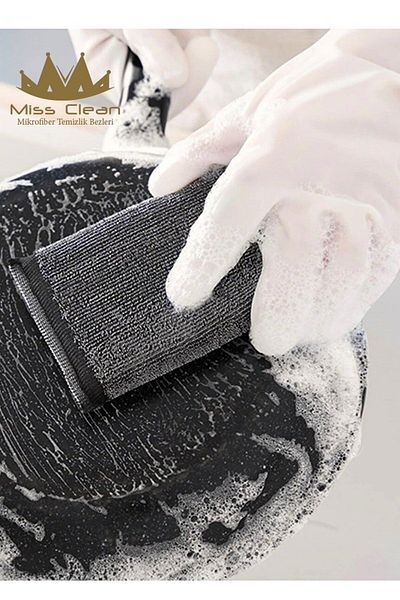 MissClean (2 PCS) Multi-Purpose Metal Inox Teflon Ceramic Anti-Scratch Wire Dish Cleaning Sponge